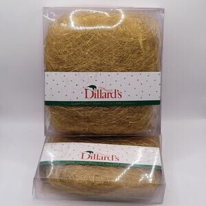 Vintage Dillard's Christmas Angel Hair Gold Tinsel NIB